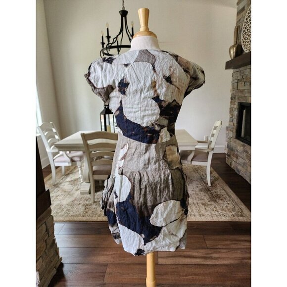 Vivi Made in Italy Abstract Boho Cotton Metal‎ Dress - Picture 6 of 9